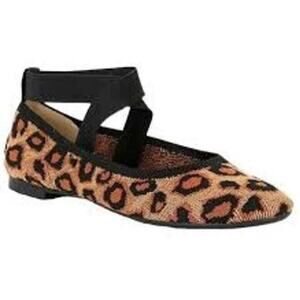 Antonio Melani Brennlie Leopard Print Ballet Flats Womens Size 7.5
